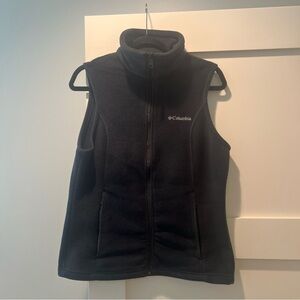 Columbia Women’s Black Fleece Zip Up Vest M